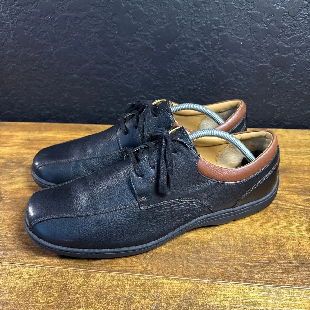 Cole Haan C12863 Black Brown Leather Oxford Shoes Mens 10.5 M